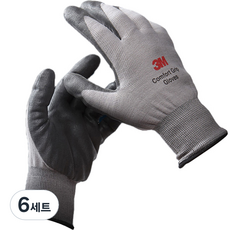 3M Comfort Grip 冬季用手套, 6個, 灰色