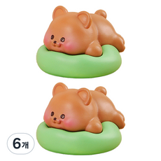 라벤티아 귀염둥이 엎드린 애니멀 피규어 타입4, 6개