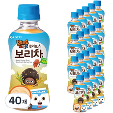 롯데칠성음료 브레드이발소 루이보스 보리차, 230ml, 40개
