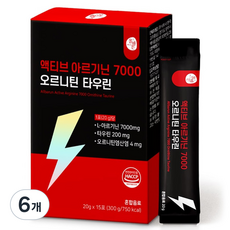 올바른건강식품 액티브 아르기닌 7000 오르니틴 타우린 15p, 300g, 6개