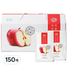 청춘농장 신선한 사과즙, 100ml, 150개