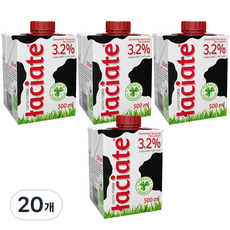 MLEKPOL 와치아테 멸균우유 3.2%, 500ml, 20개