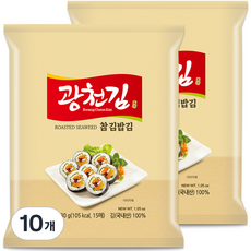 광천김 참 김밥김 15p, 30g, 10개