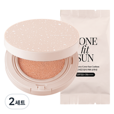 Tonefitsun Vegan Dewy Cover防曬氣墊 正裝+替換芯組 SPF50+ PA++++, 2套