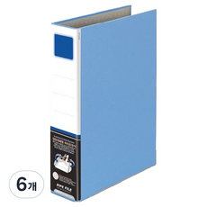 문화산업 양면개폐형 파이프바인더 세로형 7A A4 6cm PB8862, 청색, 6개