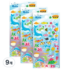 Petit Under the Sea花俏貼紙, 混色, 9個