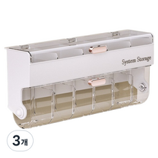윈프라이스 와이드 2단 시스템 스토리지, 화이트, 3개