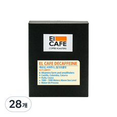 엘카페 디카페인 드립백, 10g, 28개, 7개입, 10g