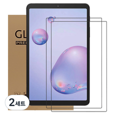 아네스 태블릿PC 9H 고경도 풀커버 강화유리 액정보호필름 2p 세트, 투명, 2세트