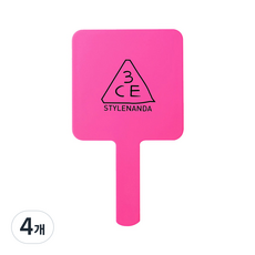 3CE 사각 손거울, 핑크, 4개