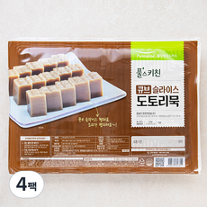 풀스키친 큐브슬라이스도토리묵, 2kg, 1개입, 4개