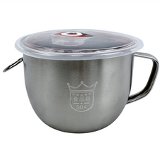 Lofor 樂活生活家 食品級不鏽鋼泡麵碗 M5891, 1個, 不鏽鋼