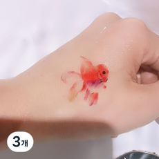 PARTY COSTUME 紋身貼紙 JT099 8 x 4 cm, 混合顏色, 3個