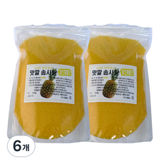맛깔 솜사탕용 파인애플향 설탕, 500g, 6개