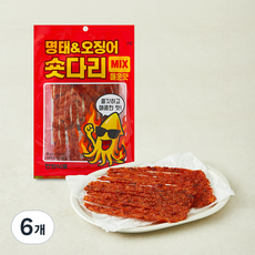 한양식품 숏다리mix 매운맛, 6개, 35g