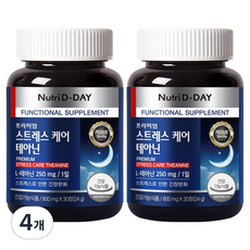Nutri D-DAY 舒壓茶胺酸 30錠, 4個, 24g