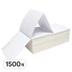 빅마운트앤컴퍼니 아마존 이베이 택배송장 감열지 접이식 라벨지 100 x 100 mm, 1칸, 1500개