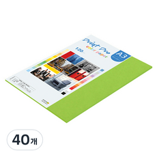 paperculture Print Pro 薄型彩色影印紙 120g No 10 清新綠, A3, 40個