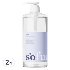 소퍼즈 비오틴 지성 케어 샴푸 아쿠아 향, 2개, 1L