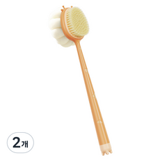 알로데 보이지 않는 곳 구석 바디 브러쉬 양면, TYPE02 오렌지, 2개, 1개입