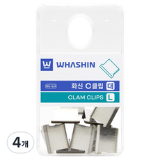 WHASHIN C型夾補充包, 大, 4個, 25入