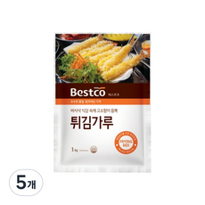 베스트코 튀김가루, 5개, 1kg