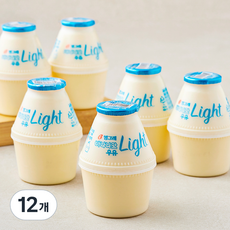 바나나맛우유 라이트, 240ml, 12개