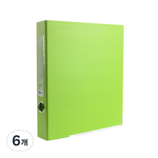 알파 에코프랜드리 합지D링 바인더 A4 3공 3cm, 연두, 6개
