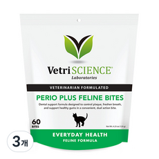 베트리사이언스 고양이 영양제, 60정, 구강/치석관리, 3개