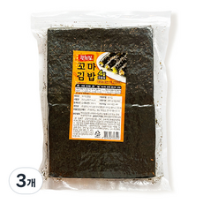 광천김 꼬마 김밥용 김, 220g, 3개