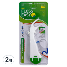 WEDENT 威登 牙齒矯正患者專用牙線 支架型 綠色, 2個, 1入, 18.38m