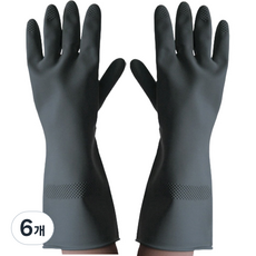 幸運工廠幸運商店精打細算乳膠手套雙手佩戴, 都市藍色, M, 6組