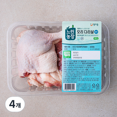 느린농장 무항생제 인증 오리 다리살 (냉장), 600g, 4개