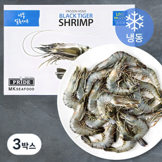 프라이드씨푸드 블랙타이거새우 (냉동), 500g(20미), 3박스