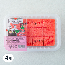 프레쉬팜 간편 수박, 1kg, 4개