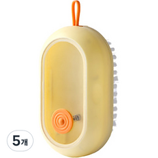 꼬까 푸시푸시 다용도 세제 브러쉬, 옐로우, 5개