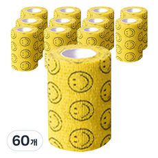 반려동물 일회용 신발 자가접착 붕대 옐로우스마일 7.5cm, 60개