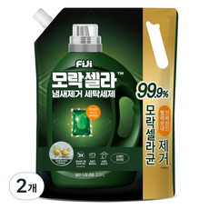 피지 모락셀라 냄새제거 세탁세제 리필 상쾌한 허브향, 2.3L, 1개입, 2개