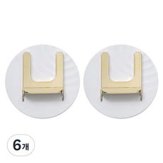 withWIN 무타공 접이식 드라이기 거치대, 화이트, 6개