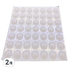 3M 범폰 미끄럼방지 스티커 A0037 49p, 2개, 투명