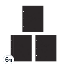아이코닉 메모리바인더 내지 STICKY BLACK, 10매, 6개