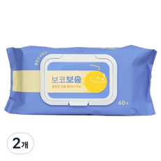 Boko 乾爽保齡球清潔濕巾 60張入, 2個, 混色