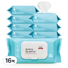 Cleaninglab 掀蓋式萬能清潔紙巾, 80張, 16包