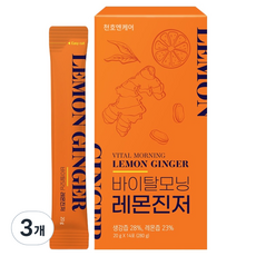 천호엔케어 바이탈 레몬 진저 스틱 14p, 280g, 3개