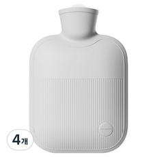 Shopping Doctor 防漏保暖熱敷熱水袋 無外罩 珊瑚灰 500ml, 4個