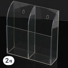 壁掛式遙控器收納架 2格, 單一顏色, 2個