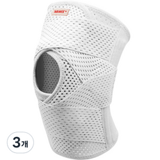 심플앤글로우 헬스 런닝 달리기 등산 통기성 무릎 보호대 크림, 3개