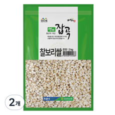 마이산 국내산 찰보리쌀, 2kg, 2개