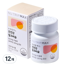 뉴트립 간건강 밀크씨슬 600 mg, 30정, 12개