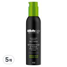 질레트랩스 페이스 워시, 5개, 147ml